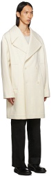 Haider Ackermann Off-White Wool Coat