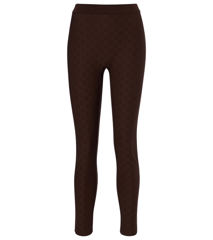 Photo: Gucci GG jersey jacquard leggings