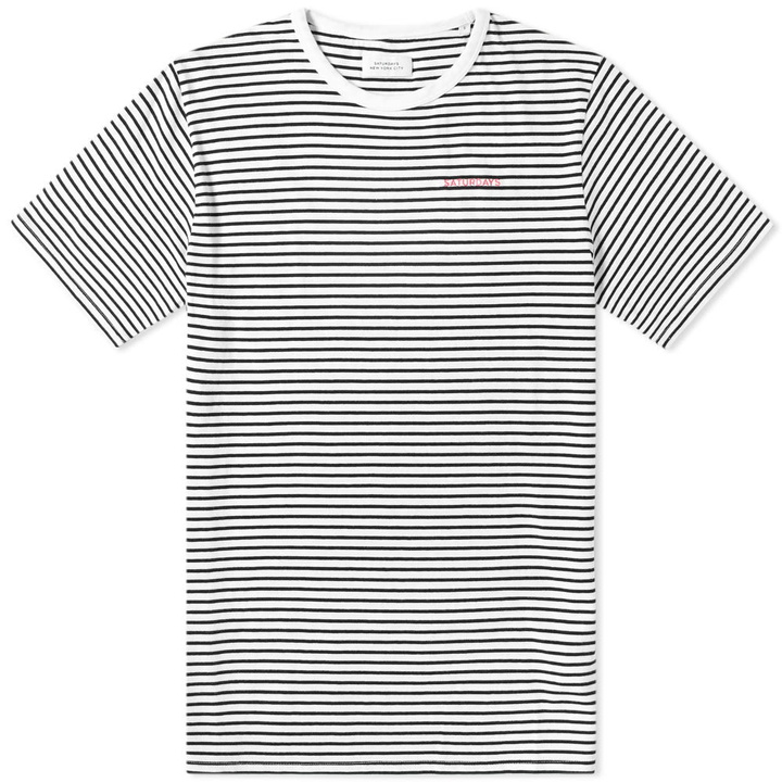 Photo: Saturdays NYC Brandon Feeder Stripe Tee