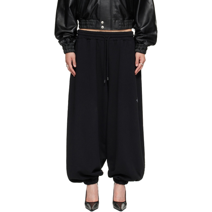 Photo: LU'U DAN Black Baggy Bontan Sweatpants