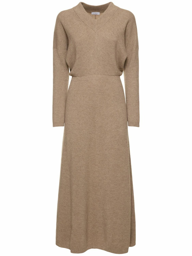 Photo: BRUNELLO CUCINELLI Cashmere Knitted Midi Dress