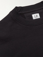 C.P. Company - Logo-Embellished Cotton-Jersey Sweatshirt - Black