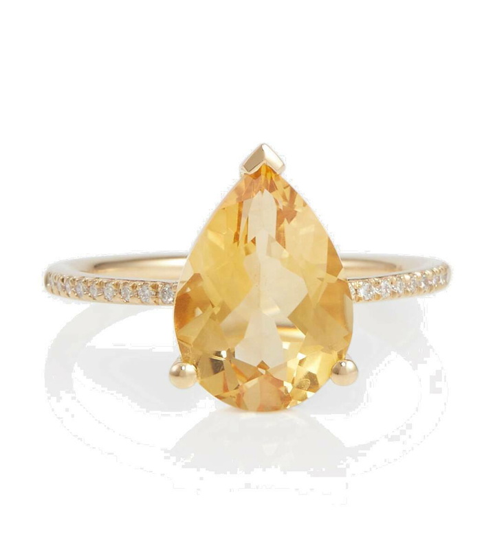 Photo: Persée Birthstone 18kt gold ring with diamonds and citrine