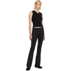 SKIMS Black Cotton Jersey Foldover Lounge Pants