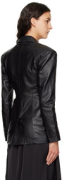 Han Kjobenhavn Black Cutout Leather Jacket