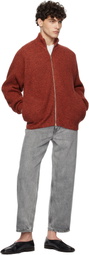 YLÈVE Orange Wool & Cashmere Sweater