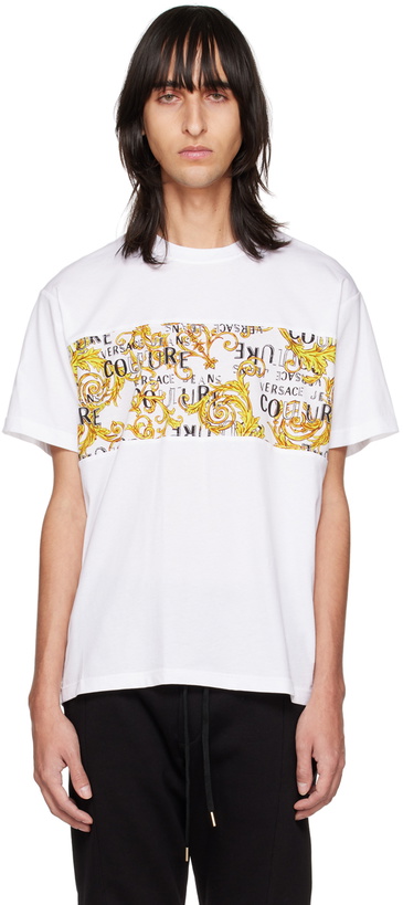 Photo: Versace Jeans Couture White Paneled T-Shirt