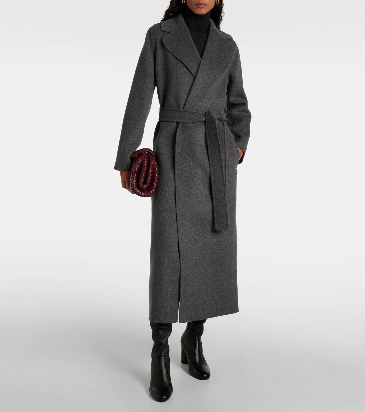 S Max Mara Poldo wool wrap coat S Max Mara
