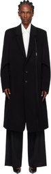 Ann Demeulemeester Black Viv High Comfort Tailored Coat