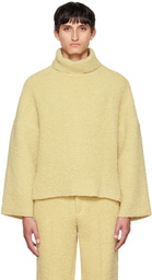 GAUCHERE Yellow Bouclé Turtleneck