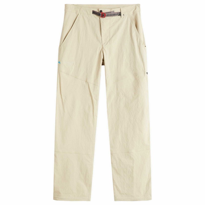 Photo: Klättermusen Men's Asar Trousers in Fossil Tan