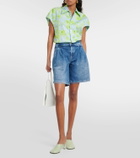 AG Jeans High-rise denim shorts