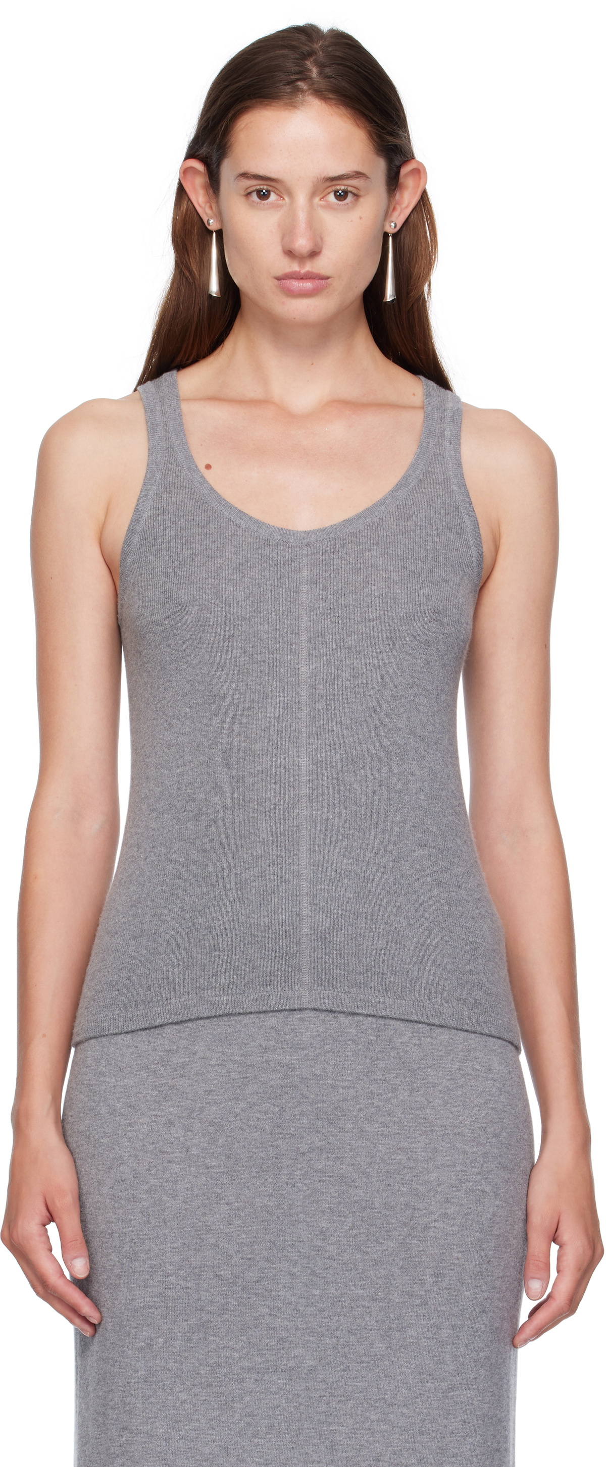LISA YANG Gray Meng Tank Top