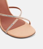 Amina Muaddi Sally crystal-embellished satin mules