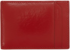 032c Red Leather Card Holder