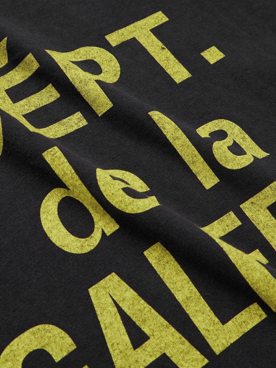Gallery Dept. - French Logo-Print Cotton-Jersey T-Shirt - Black