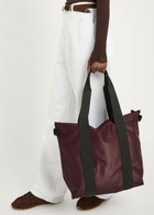 Rains Mini Rubberised Tote - Burgundy - One Size