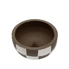 Mellow Ceramics Incense Bowl - Small in D.Brown Painted Check