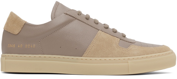 Photo: Common Projects Taupe Bball Sneakers