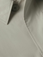 ATON - Balmacaan Cotton-Shell Coat - Gray