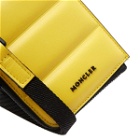 Moncler Men's Flat Small Wallet in Yellow