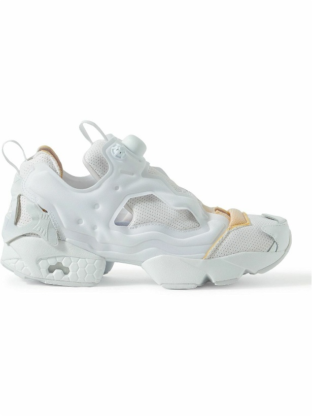 Photo: Reebok - Maison Margiela Project 0 Memory Of Leather-Trimmed Neoprene and Mesh Sneakers - White
