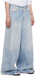 VETEMENTS Blue Big Shape Jeans
