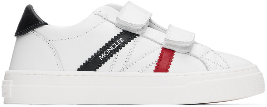 【送料&関税込】Moncler Monaco M Sneakers In White, Blue And Moncler Men's Monaco M Leather Low-Top Sneakers | Neiman Marcus