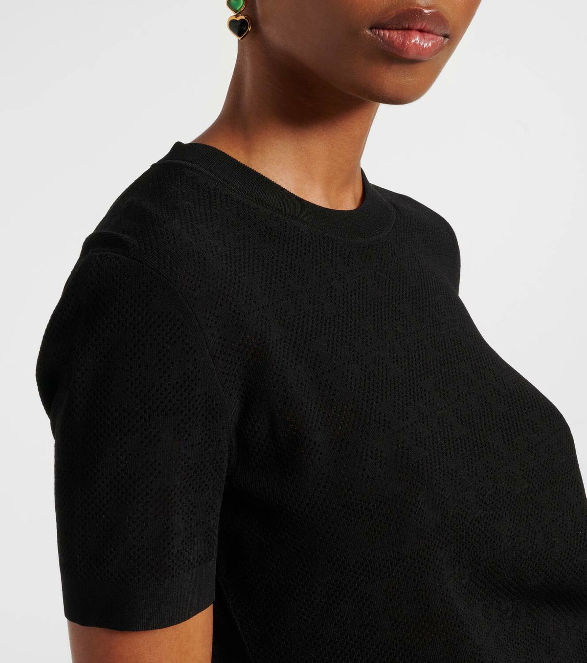 Tory Burch T Monogram jacquard T-shirt