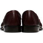 Dries Van Noten Burgundy Leather Loafers