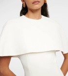 Emilia Wickstead Bridal Blaine caped midi dress