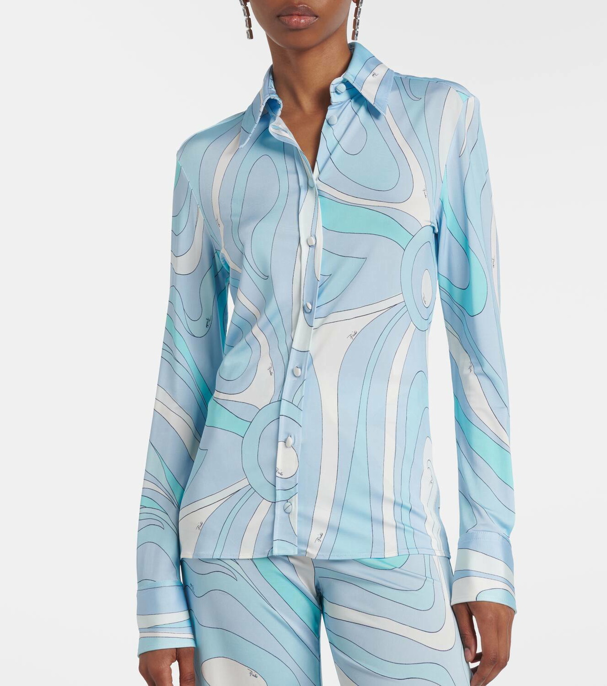 Pucci Marmo satin jersey shirt Emilio Pucci