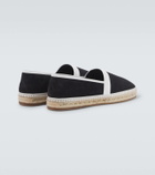 Manolo Blahnik Nerano leather-trimmed suede espadrilles