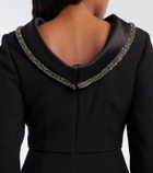 Roland Mouret Embellished crêpe gown