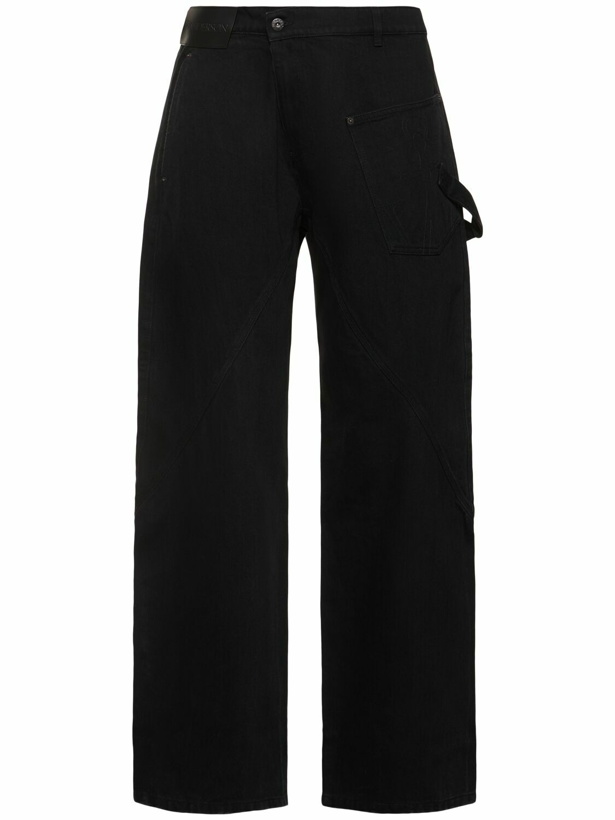 Photo: JW ANDERSON Twisted Cotton Workwear Jeans