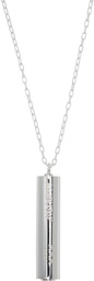 AMBUSH Silver Battery Charm Necklace