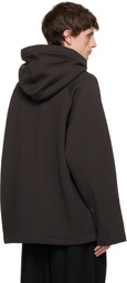 LEMAIRE Black 'Hooded Top' Hoodie