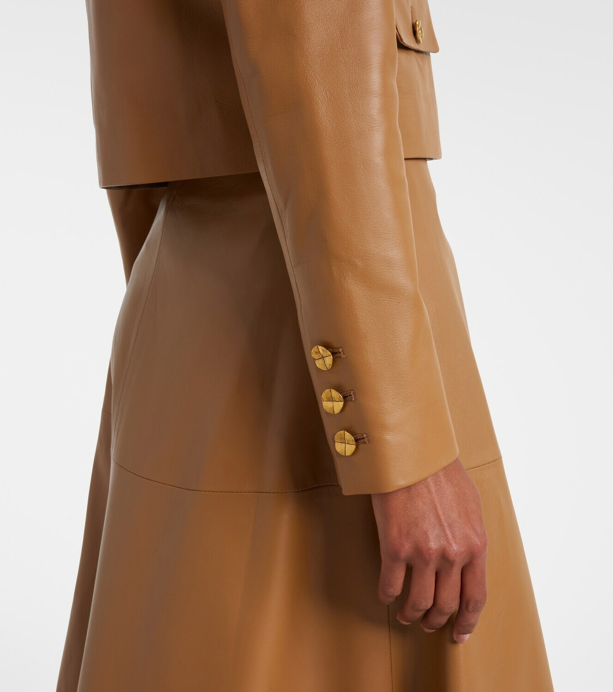Altuzarra Astley cropped leather jacket