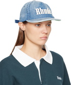 Rhude Blue 'Rhude' Logo Denim Cap