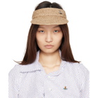 Vivienne Westwood Beige Raffia Visor