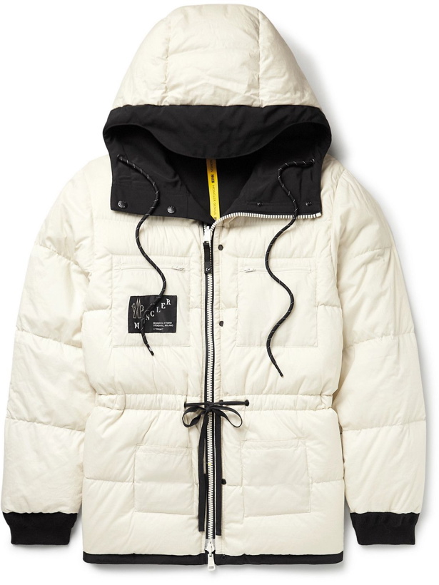 Photo: Moncler Genius - 7 Moncler Fragment Glostery Reversible Cotton-Canvas and Quilted Shell Hooded Down Jacket - Neutrals