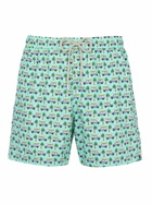 MC2 Saint Barth Man Lightweight Fabric Swim-shorts Lighting Micro Fantasy With Panda Print | Panda Special Edition