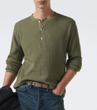 RRL Waffle-knit cotton Henley shirt