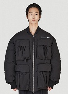 Compound Puffer Jacket in Black