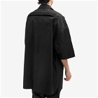 Rick Owens Men's Magnum Tommy Heavy Cotton Outershirt in Black