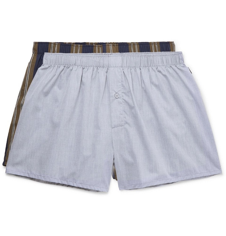 Photo: Hanro - Two-Pack Cotton Boxer Shorts - Multi