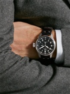 IWC Schaffhausen - Big Pilot's Automatic 46.2mm Stainless Steel and Leather Watch, Ref. No. IW500912