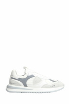 Philippe Model Olympique Low Sneakers In White Leather And Fabric