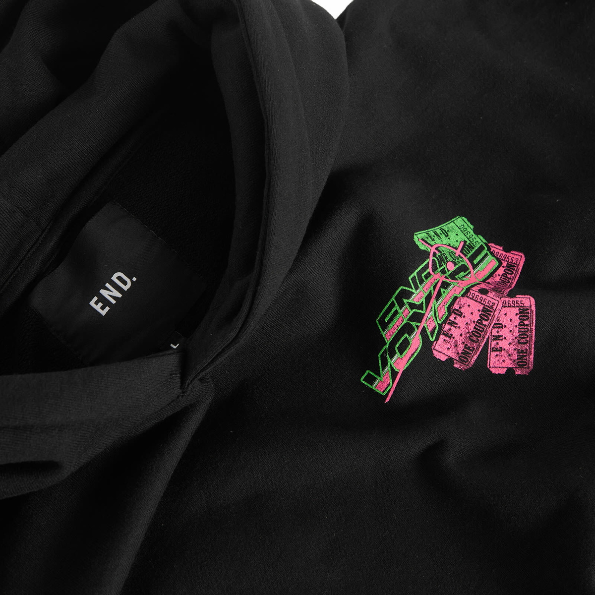 END. Coastal Arcade Voyage Hoody in Black