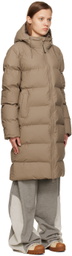 RAINS Taupe Long Jacket